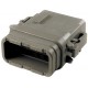 279511 - 12 circuit male DTM housing with heatshrink gland. (1pc)